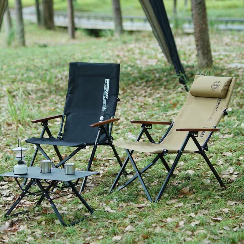 Outdoor Furniture Lounge Chair - Kursi Lipat Pantai & Camping Sandaran