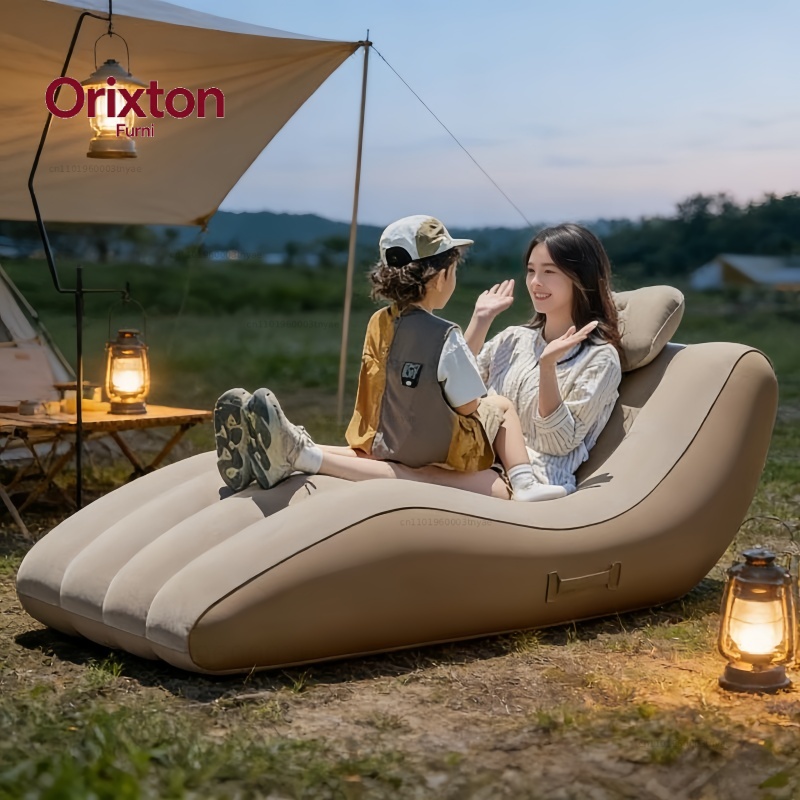 Outdoor Furniture Lounge Chair - Kursi Santai Tiup Otomatis Portabel untuk