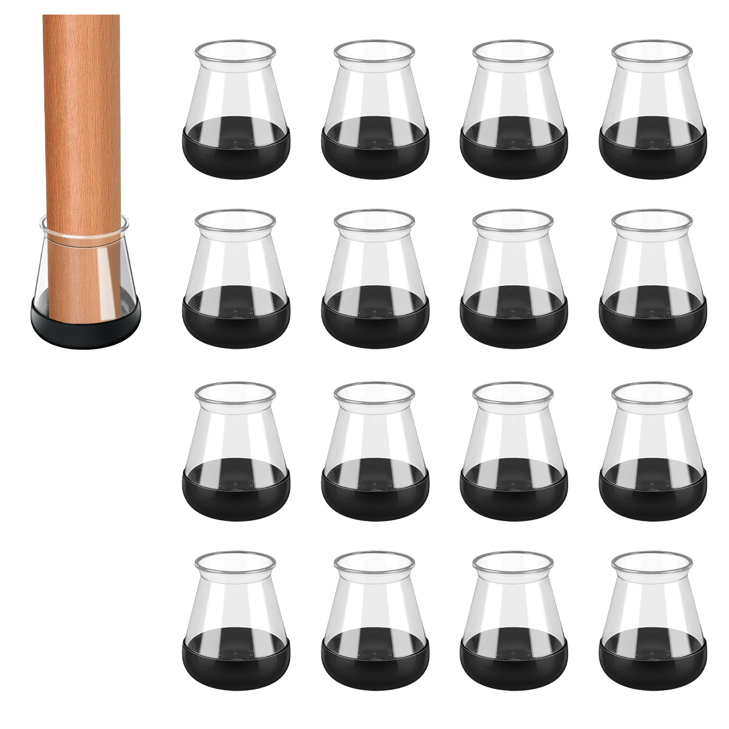 Bistro Table Set - Alas kaki kursi yang tebal dan