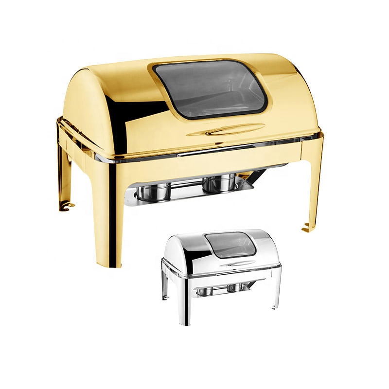 Bistro Table Set - Chafing Dish Persegi Panjang Mewah Berbahan