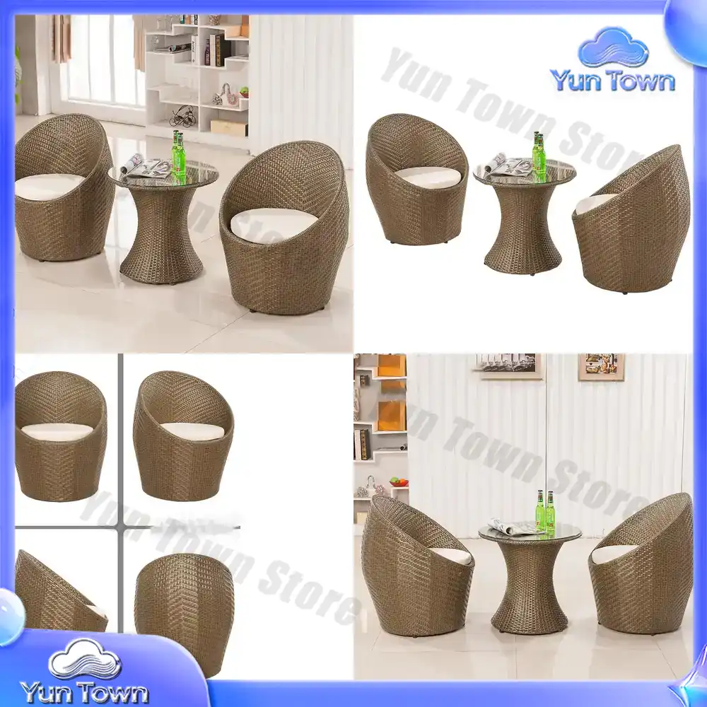 Outdoor Furniture Vietnam - Set Meja dan Kursi Rotan 3-Piece