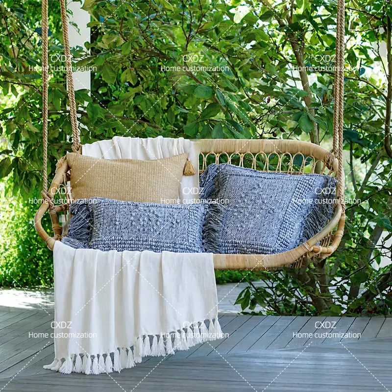 Outdoor Furniture In Bali - Kursi Gantung Rotan Ganda untuk Luar