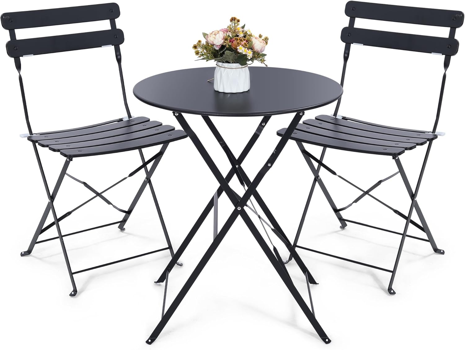 Outdoor Furniture One Piece - Set bistro luar ruangan lipat 3