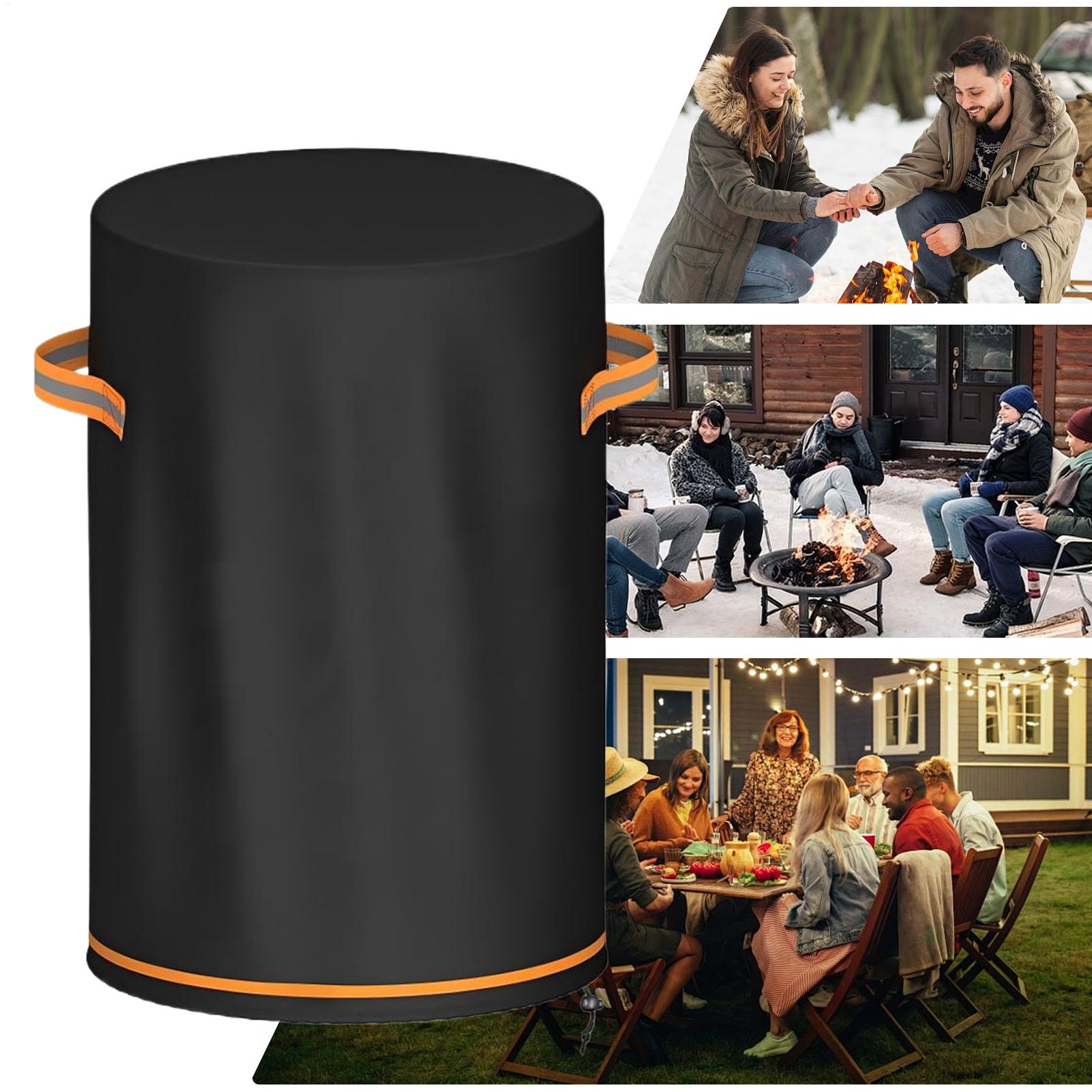Outdoor Furniture And Fire Pit - Penutup Kolom Perapian Tahan Air, Pelindung