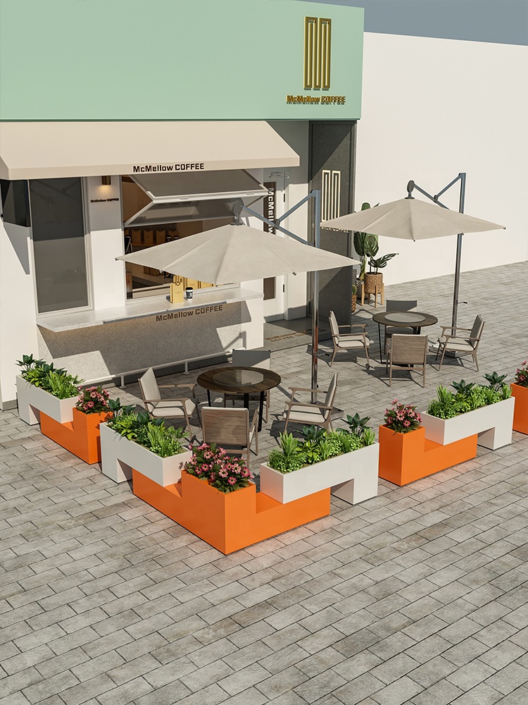 Outdoor Furniture Store - Pot Bunga Besi Tempa untuk Luar