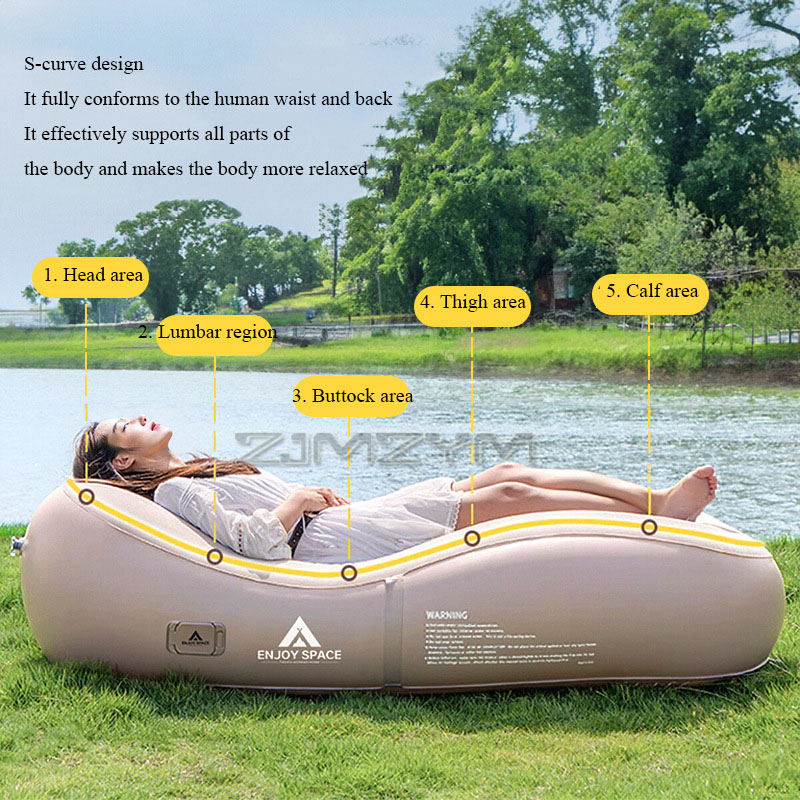 Sofa Lipat Otomatis Tiup Sendi - Outdoor Furniture Lounge Chair ulasan dan harga