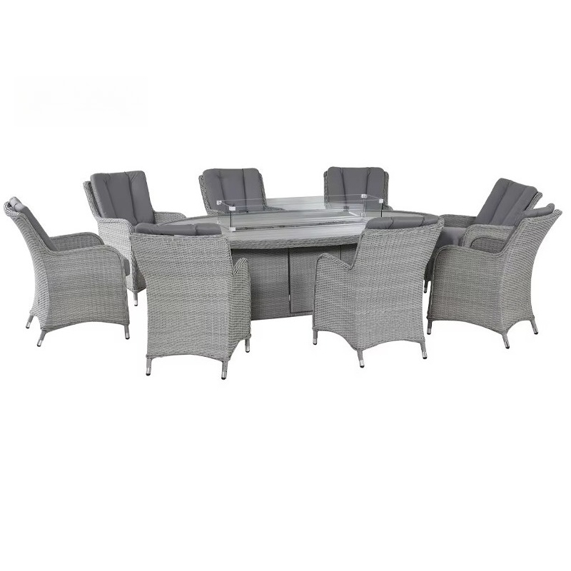Set Sofa Taman Rotan Anyaman A - Outdoor Furniture And Fire Pit ulasan dan harga