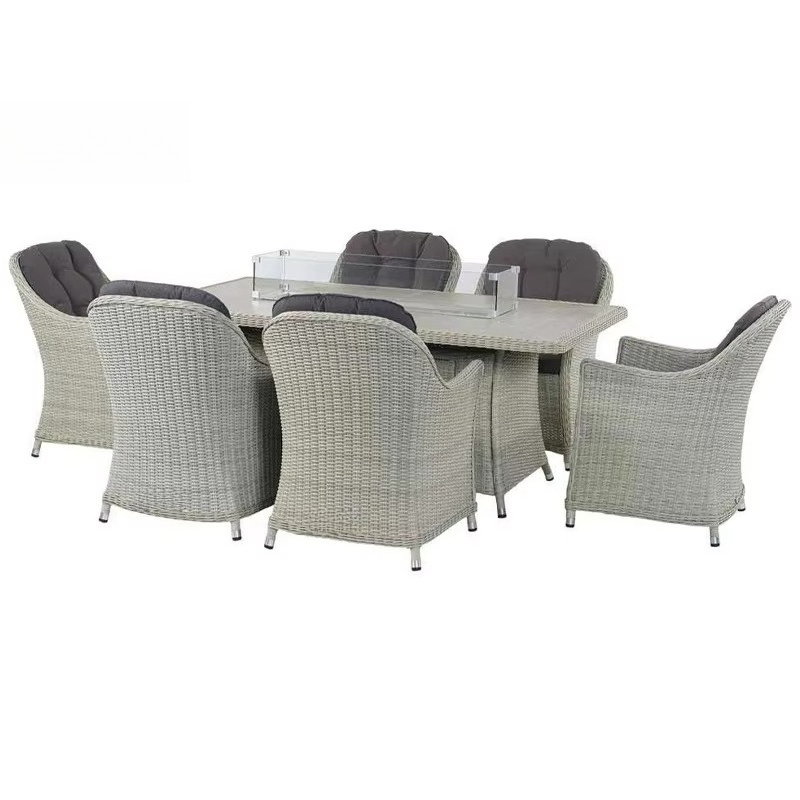 Set Sofa Taman Rotan Anyaman A - Outdoor Furniture And Fire Pit ulasan dan harga
