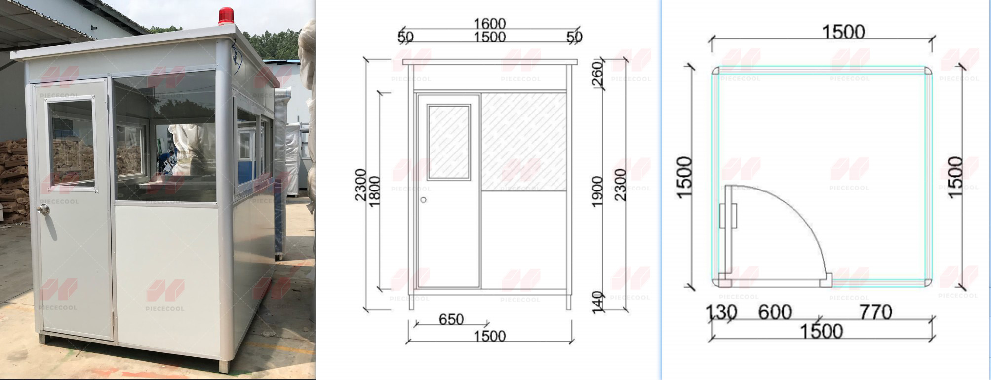 Kabin Penjaga Keamanan Modern  - Outdoor Furniture Store ulasan dan harga