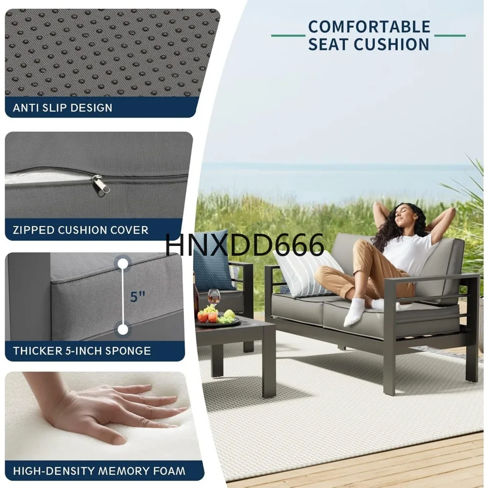 Set Furnitur Teras dengan Meja - Outdoor Furniture And Fire Pit ulasan dan harga