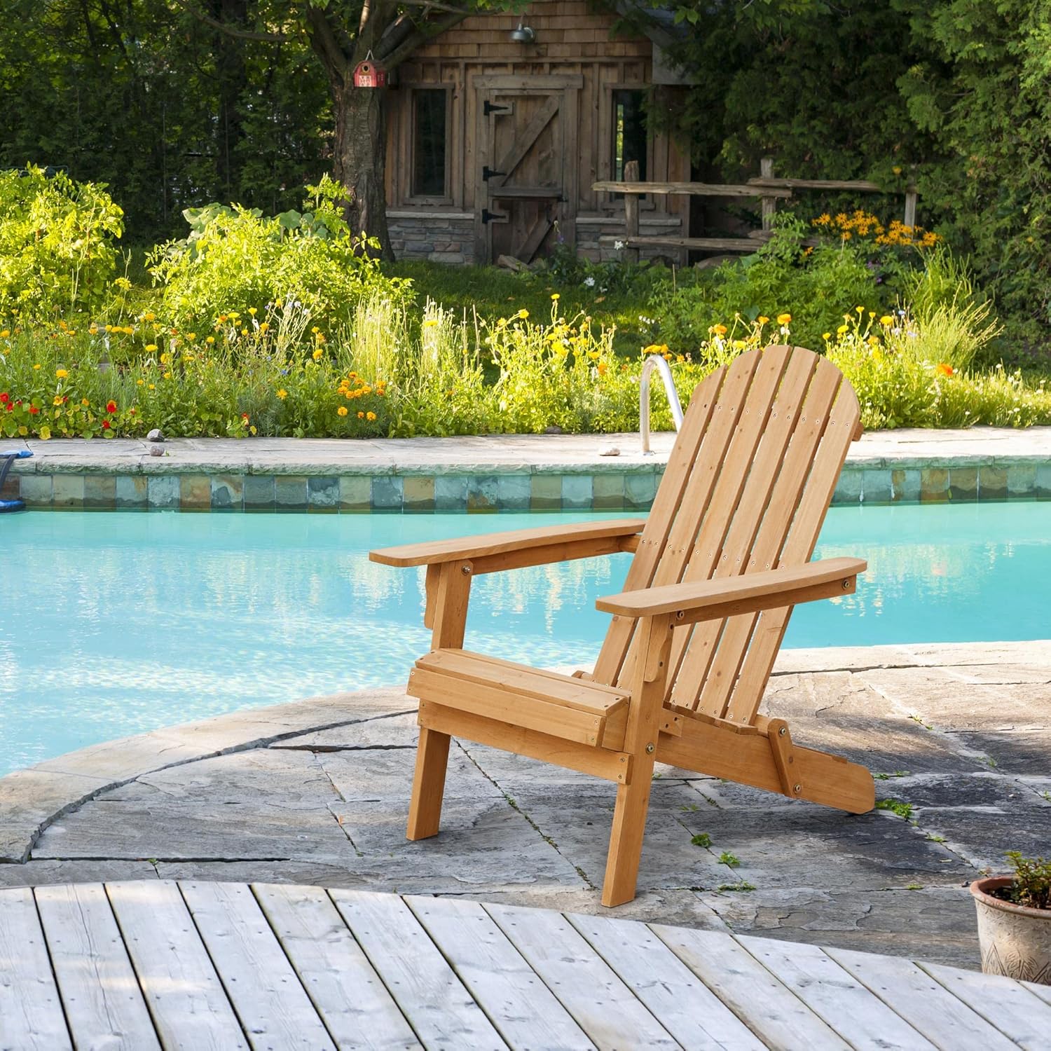 Set Kursi Adirondack Lipat 2 B - Outdoor Furniture And Fire Pit ulasan dan harga