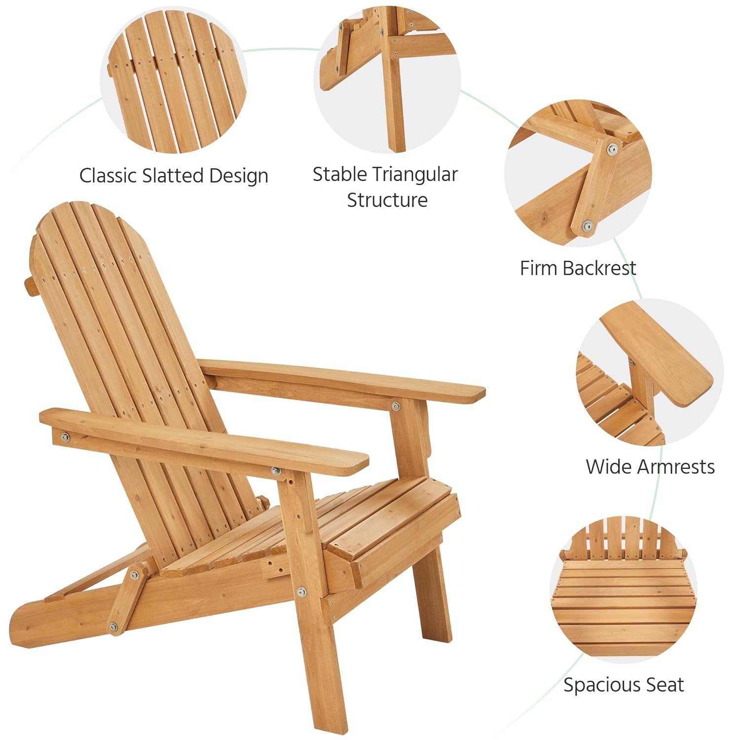 Set Kursi Adirondack Lipat 2 B - Outdoor Furniture And Fire Pit ulasan dan harga