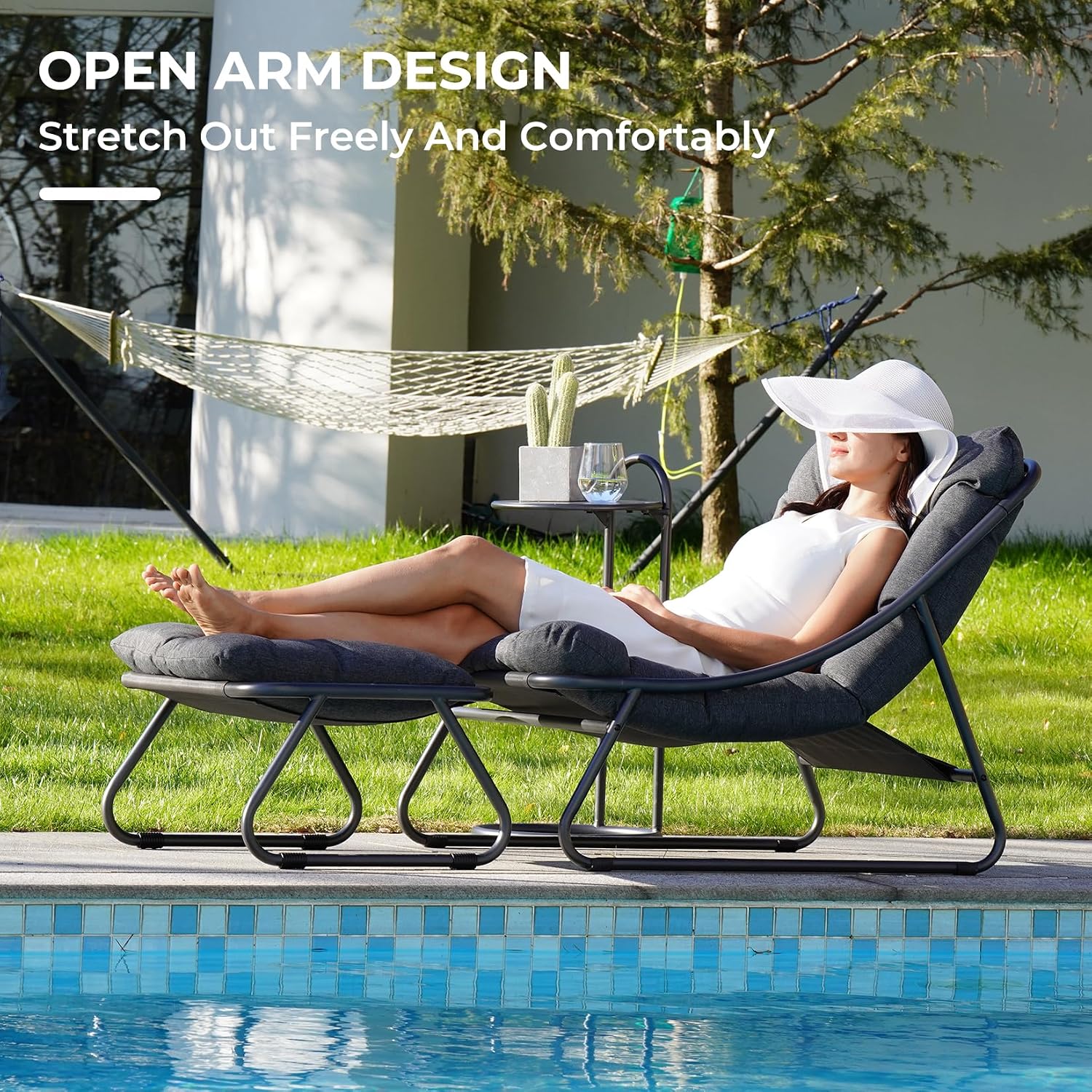 Kursi Santai Luar Ruangan deng - Outdoor Furniture Lounge Chair ulasan dan harga