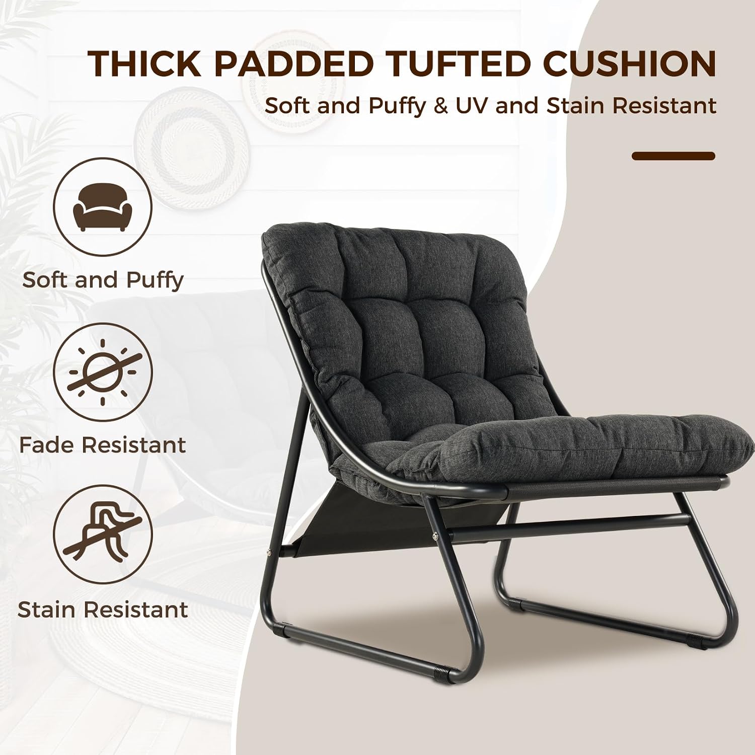 Kursi Santai Luar Ruangan deng - Outdoor Furniture Lounge Chair ulasan dan harga