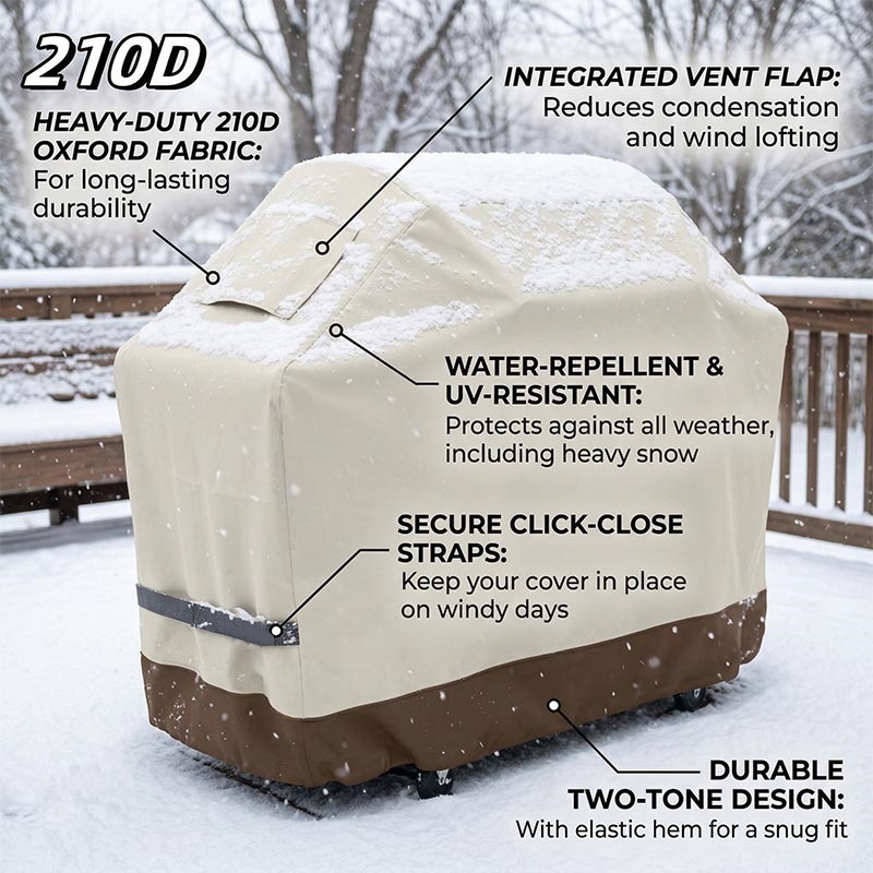 210D BBQ Beige Penutup Panggan - Outdoor Furniture Philippines ulasan dan harga