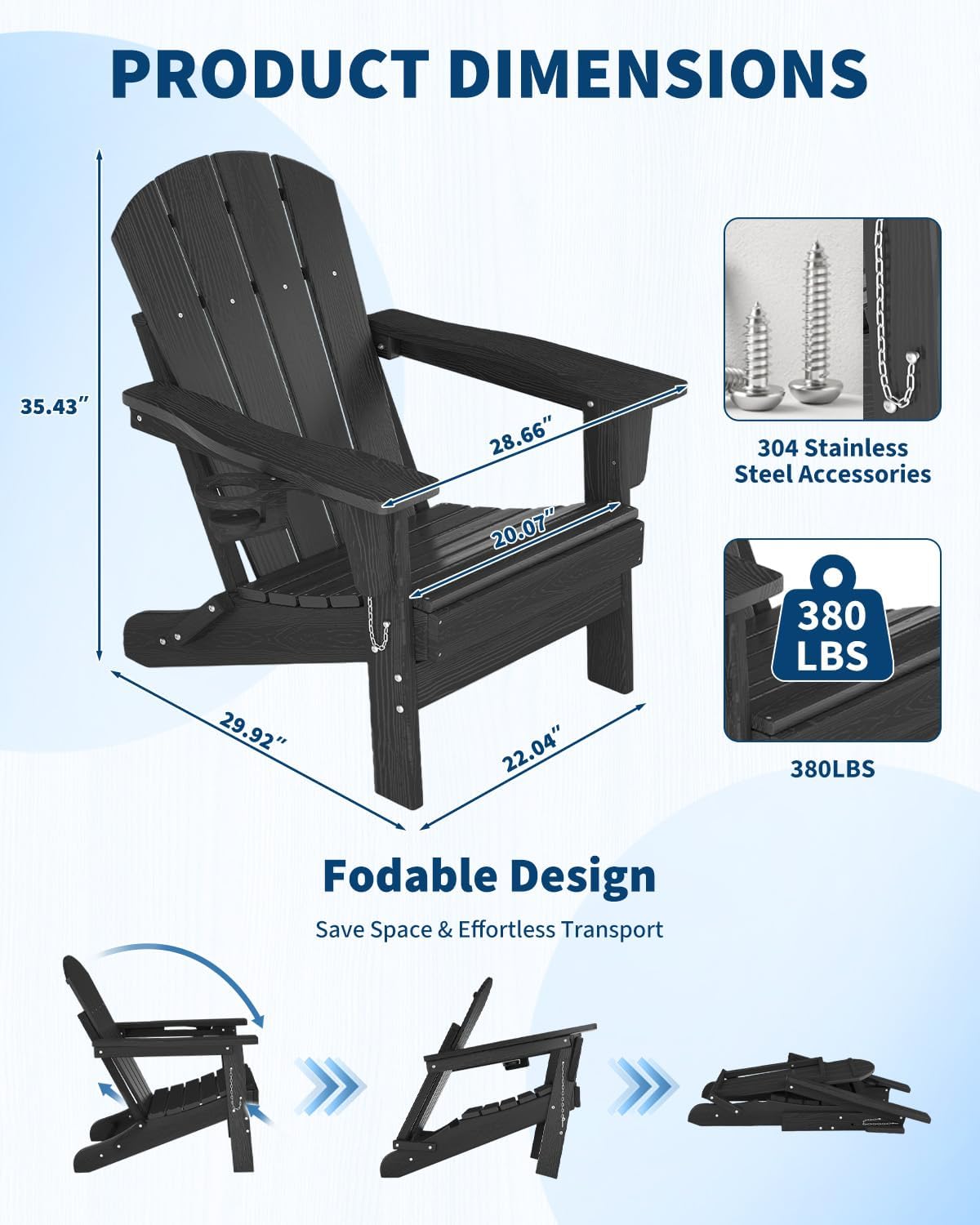 Kursi Lipat Adirondack Plastik - Outdoor Furniture And Fire Pit ulasan dan harga