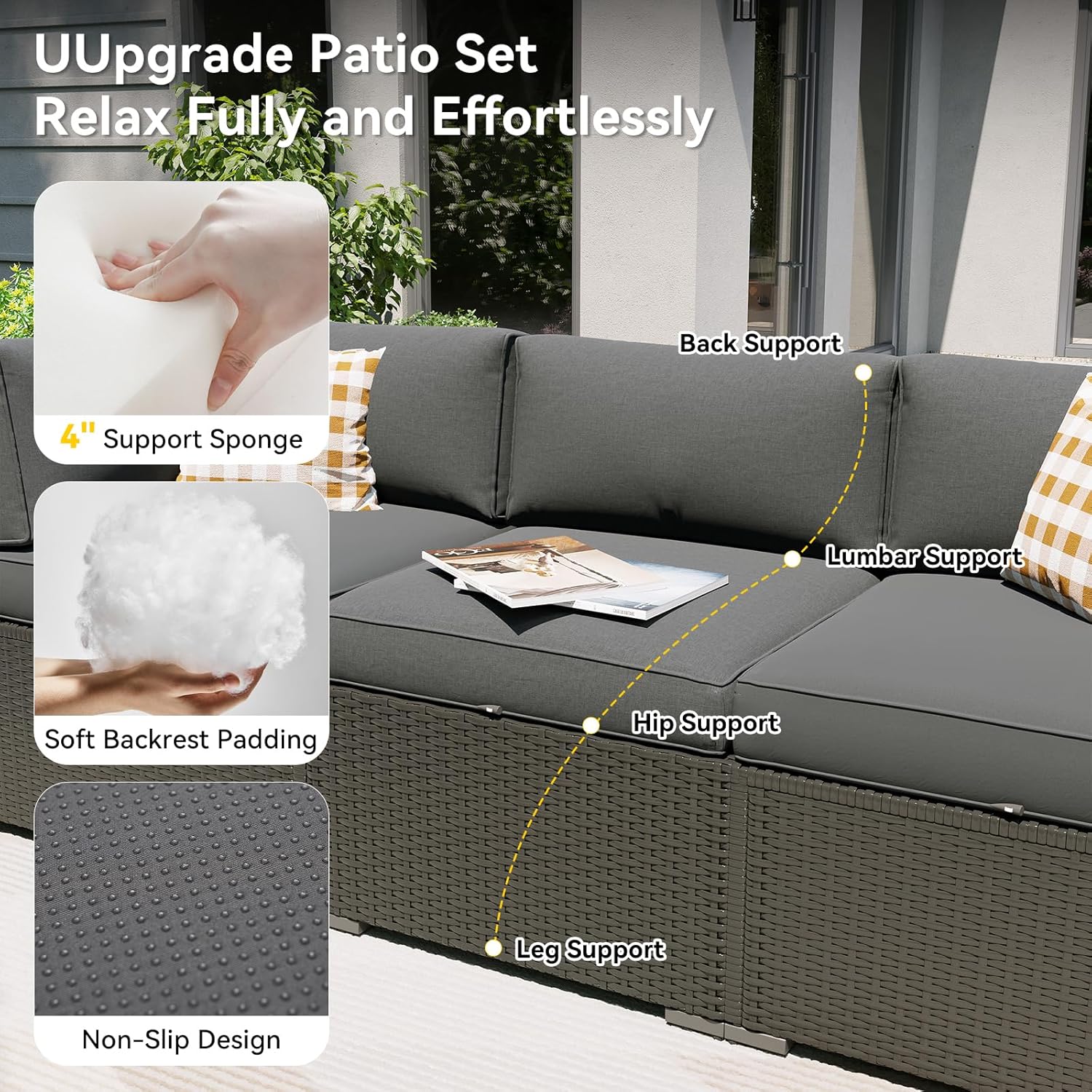 Set Furnitur Patio dengan Meja - Outdoor Furniture And Fire Pit ulasan dan harga