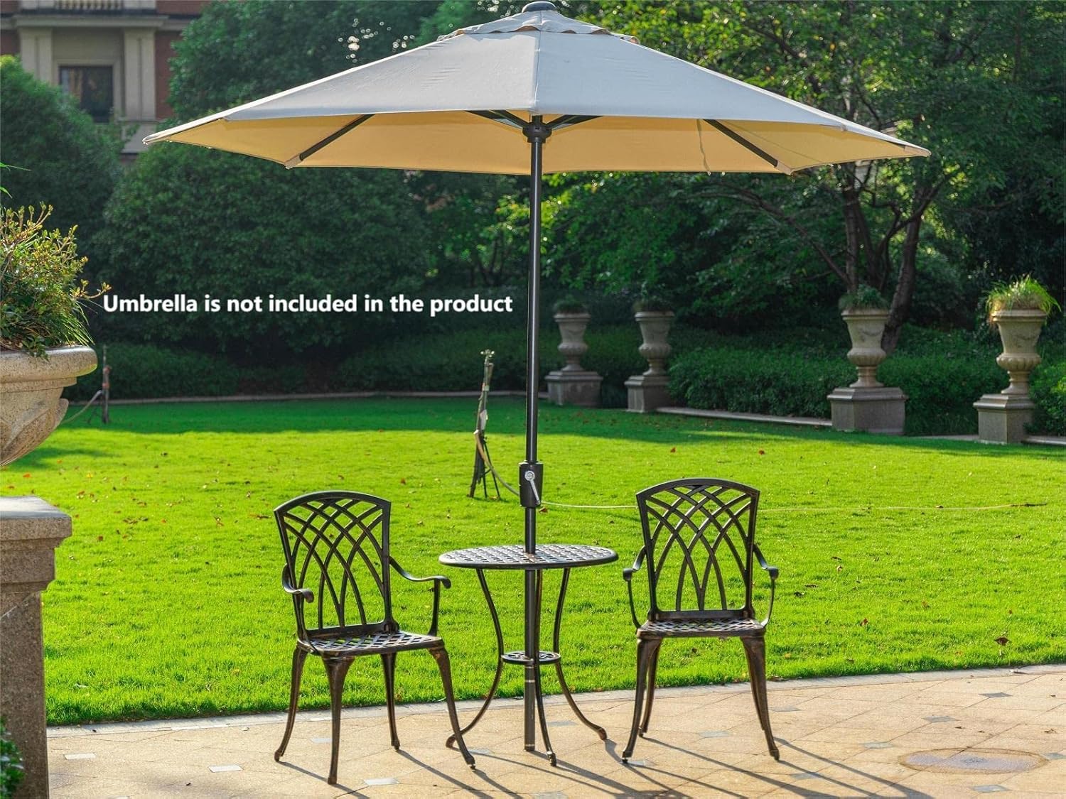 Set bistro luar ruangan 3 bagi - Bistro Table Set ulasan dan harga