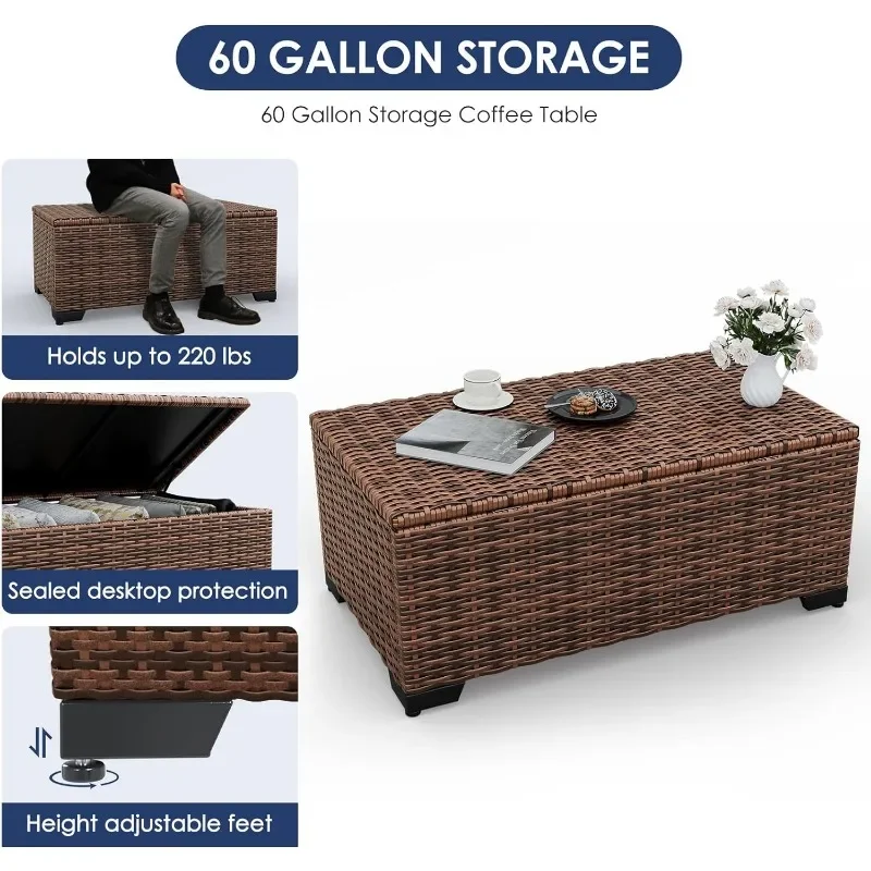Satu Set Furnitur dengan Meja  - Outdoor Furniture And Fire Pit ulasan dan harga
