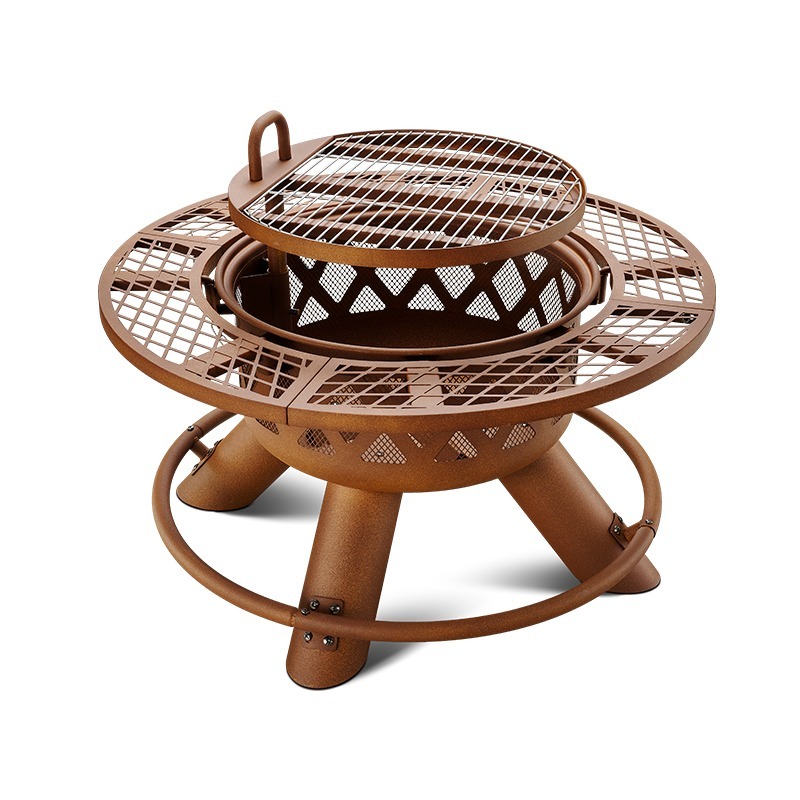Set Pemanggang Barbekyu & Pera - Outdoor Furniture And Fire Pit ulasan dan harga