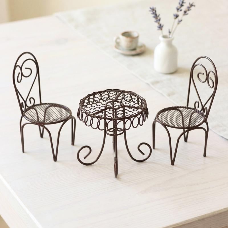 1/3 Buah Aksesori Properti Orn - Bistro Table Set ulasan dan harga