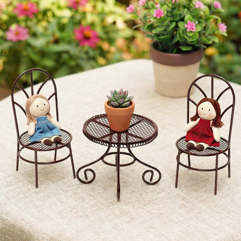 1/3 Buah Aksesori Properti Orn - Bistro Table Set ulasan dan harga