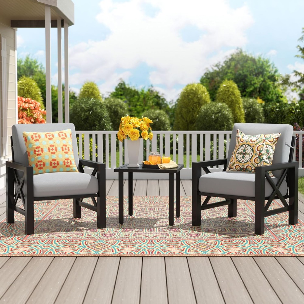 Set Bistro Teras Tiga Bagian,  - Outdoor Furniture One Piece ulasan dan harga