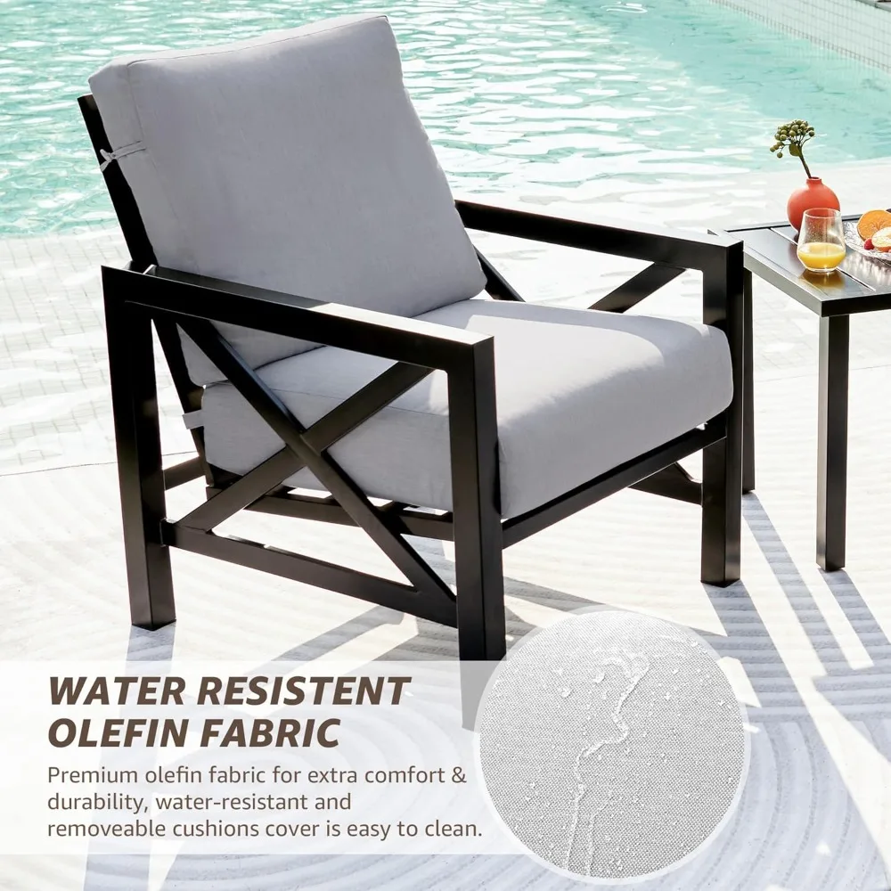 Set Bistro Teras Tiga Bagian,  - Outdoor Furniture One Piece ulasan dan harga