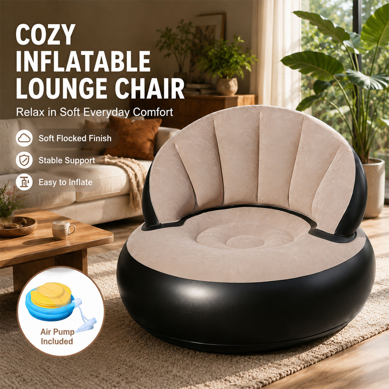 Kursi Tiup untuk Dewasa, Kursi - Outdoor Furniture Lounge Chair ulasan dan harga