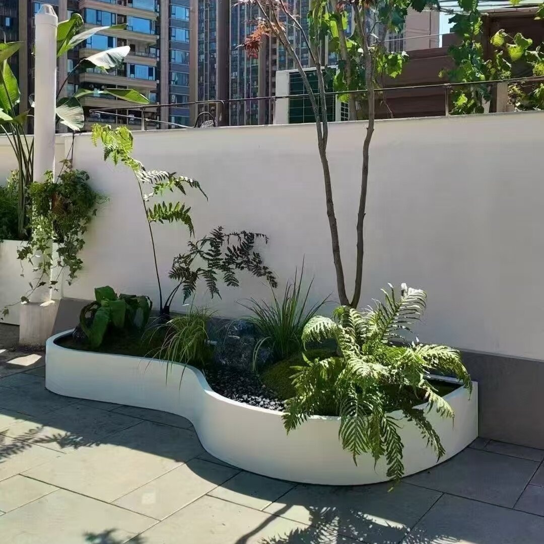 Pot Bunga Besi Tempa untuk Lua - Outdoor Furniture Store ulasan dan harga