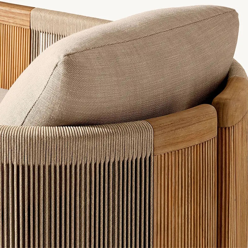 Set Sofa Taman Mewah dari Kayu - Outdoor Furniture And Fire Pit ulasan dan harga