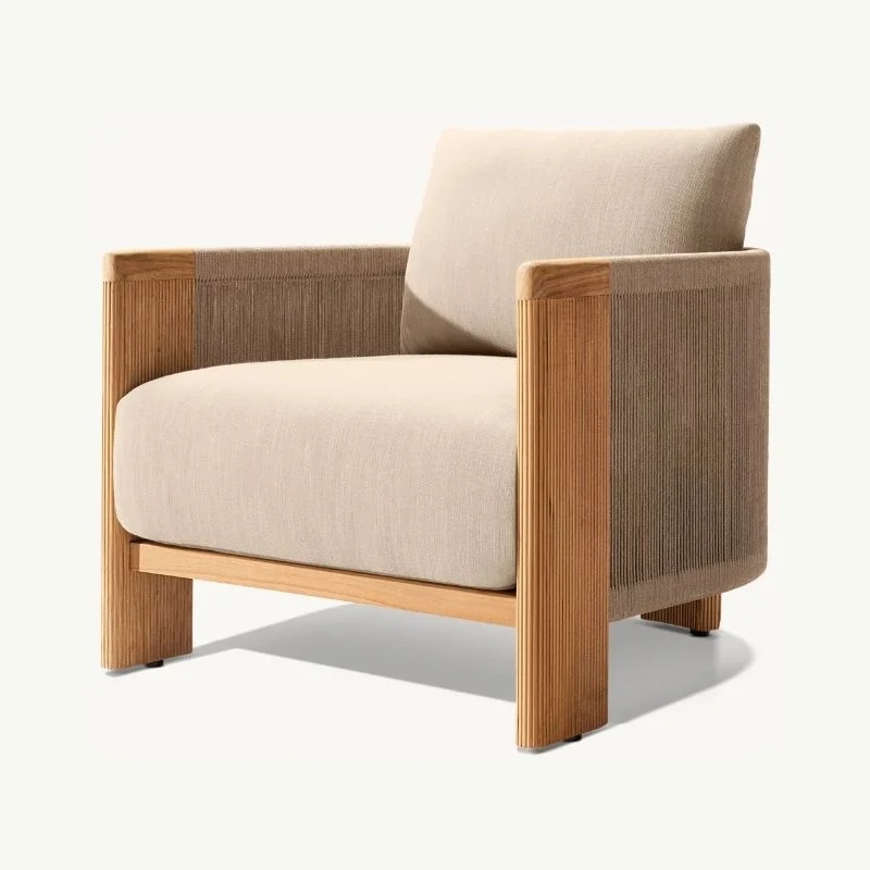 Set Sofa Taman Mewah dari Kayu - Outdoor Furniture And Fire Pit ulasan dan harga