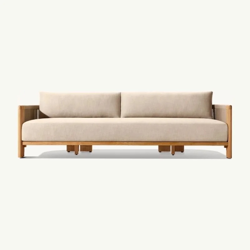 Set Sofa Taman Mewah dari Kayu - Outdoor Furniture And Fire Pit ulasan dan harga