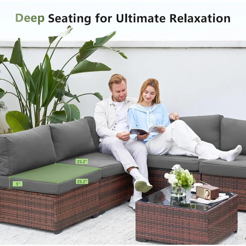 Amopatio 8 Buah Set Furnitur T - Outdoor Furniture And Fire Pit ulasan dan harga